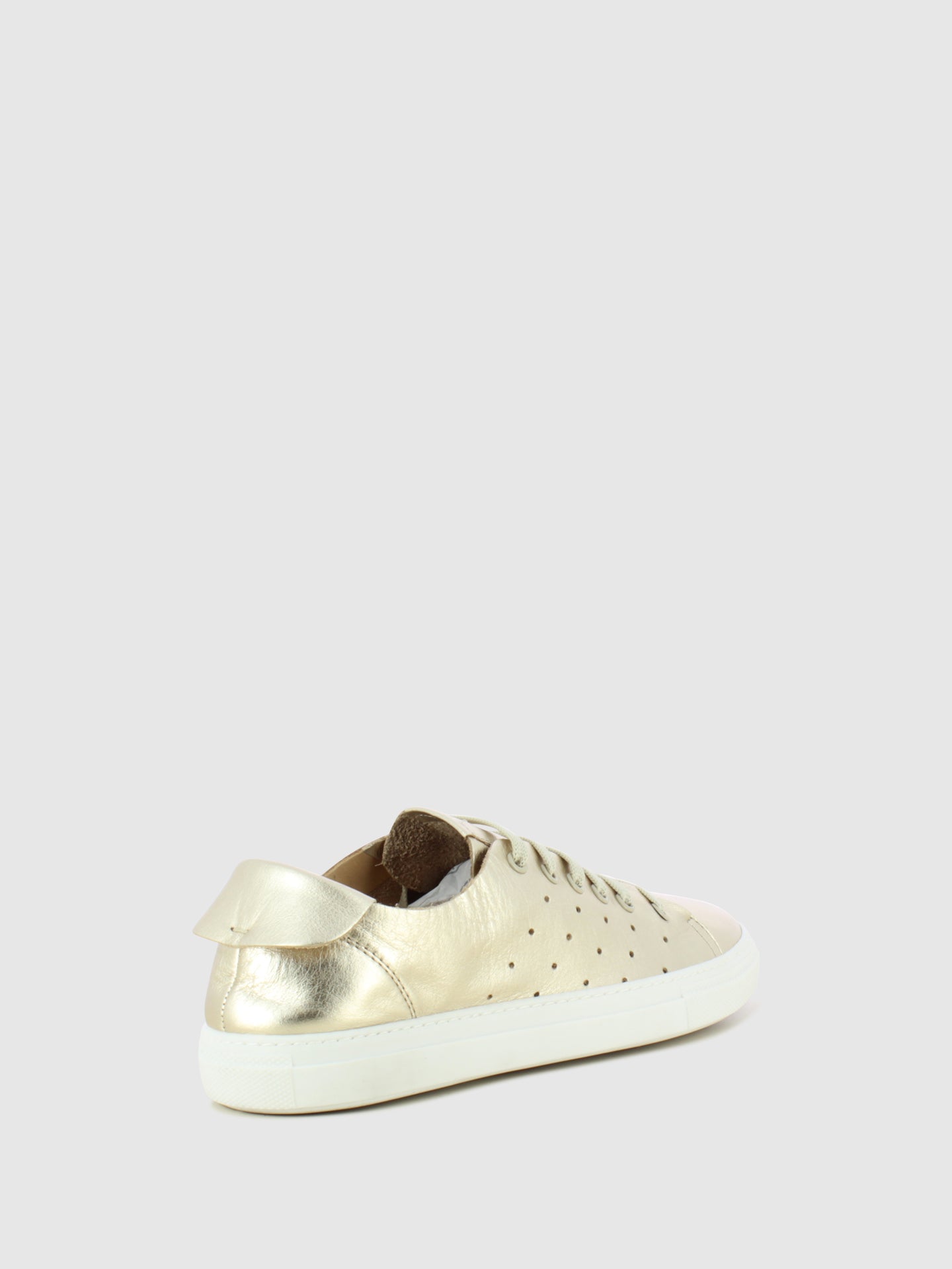 Darkwood Gold Lace-up Trainers